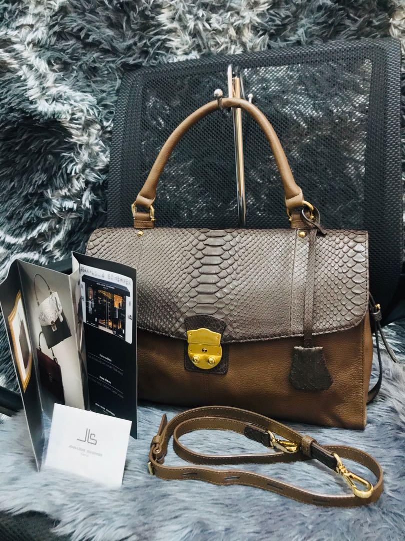 JEAN LOUIS SCHERRER pebble leather top handle bag, Women's Fashion, Bags &  Wallets, Purses & Pouches on Carousell