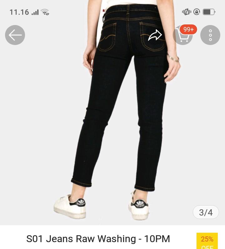 Jeans logo size 27, Fesyen Wanita 