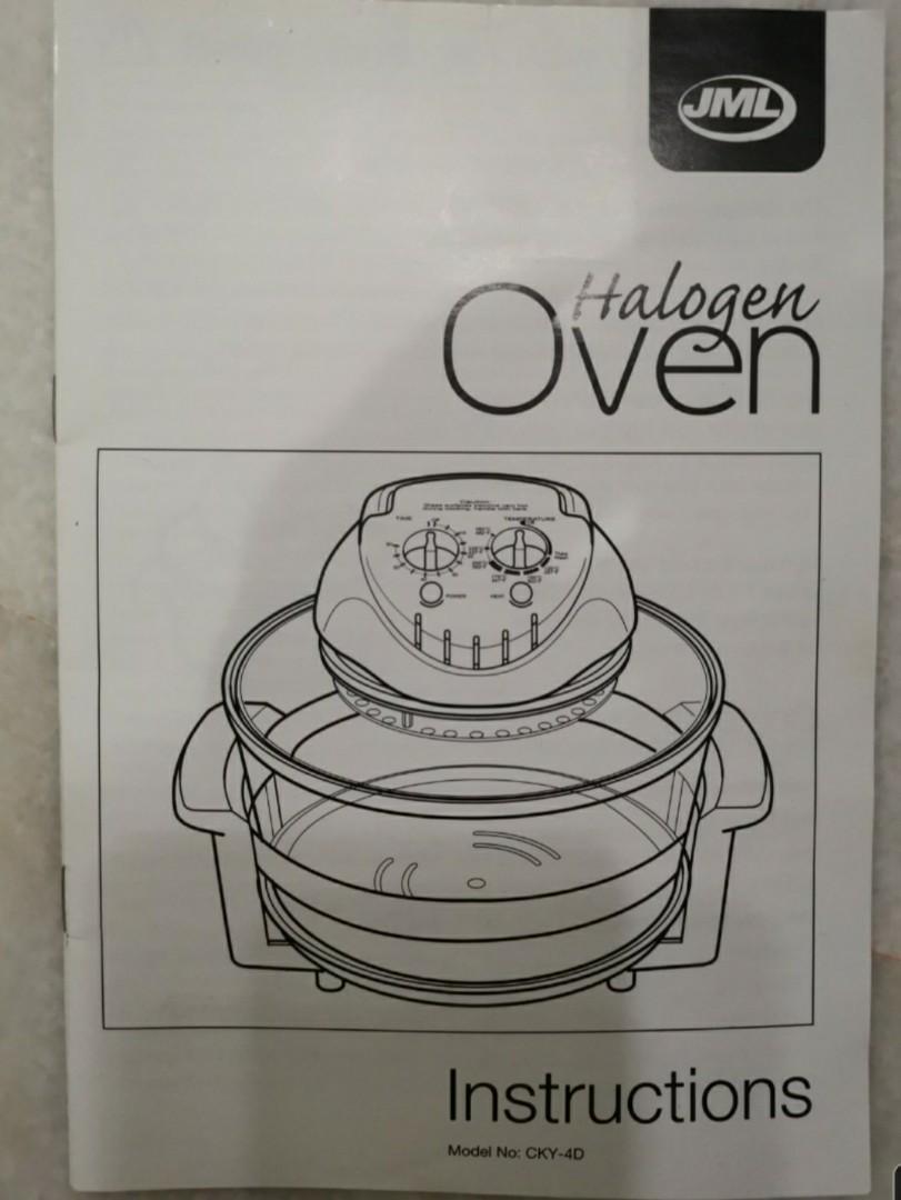 JML Portable Halogen Convection Oven / Air Fryer, TV & Home Appliances