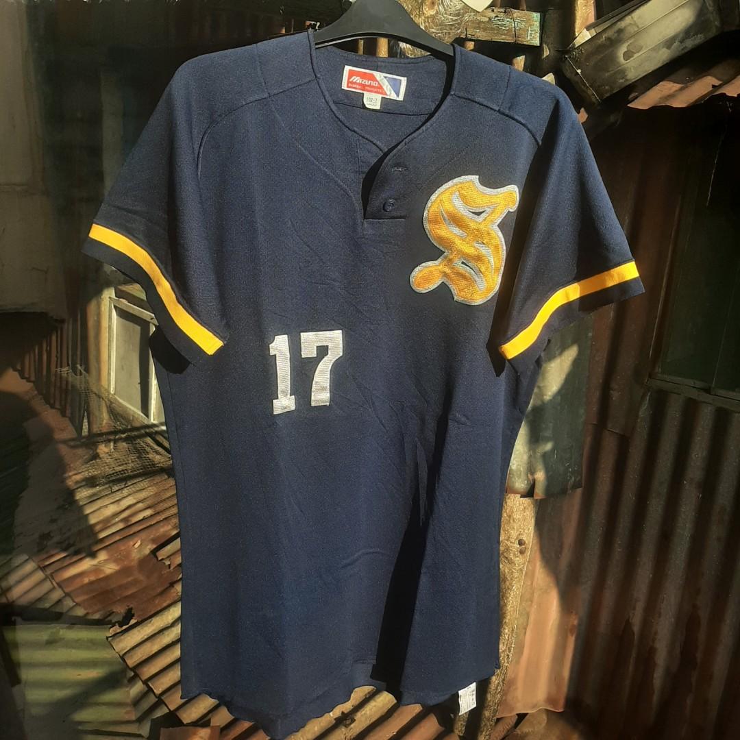 Japan Baseball Jersey Original Mizuno, Fesyen Pria, Pakaian