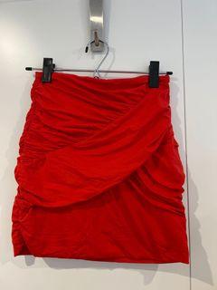 Kookai red mini skirt