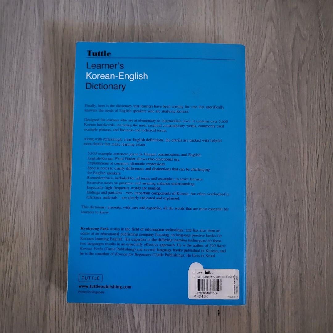 Learner's KoreanEnglish Dictionary, Hobbies & Toys, Books & Magazines, Textbooks on Carousell