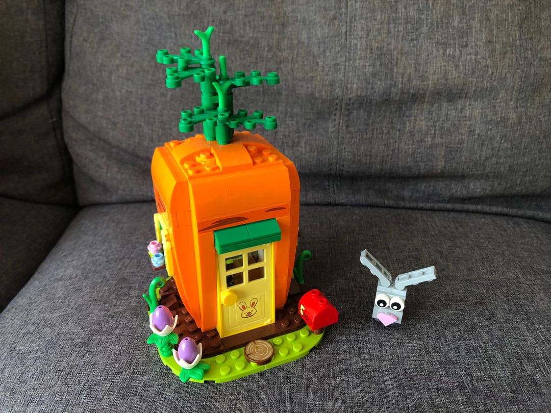 lego easter bunny carrot house instructions
