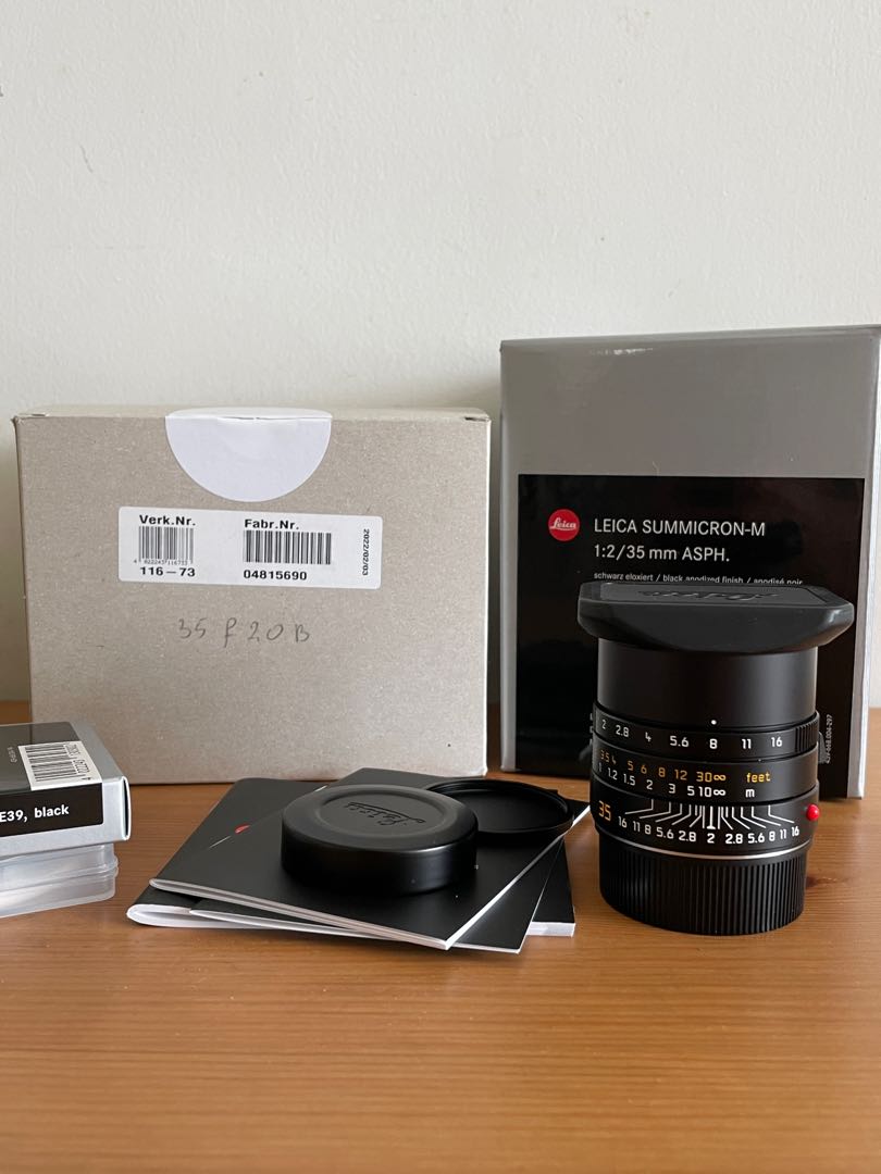 LEICA M 35MM F2 SUMMICRON V4 35/2 PRE ASPH BLACK LENS ++PLEASE READ++ SOLD AS IS