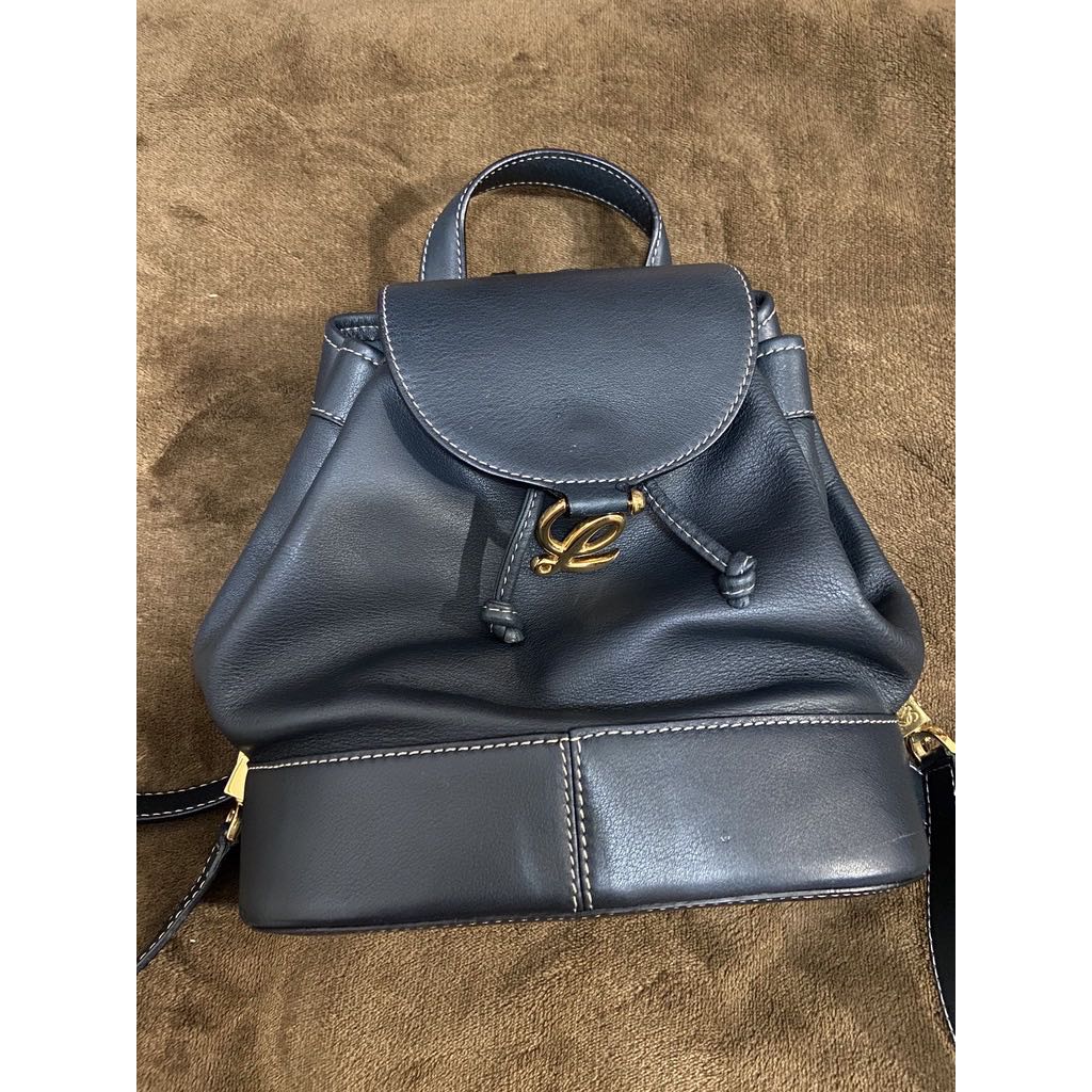 Loewe Vintage L Mark Leather Mini Backpack