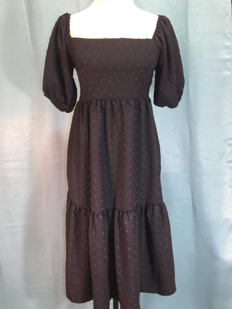 Long Puff Sleeve Dress, Women's Fashion, Dresses & Sets, Dresses on ...