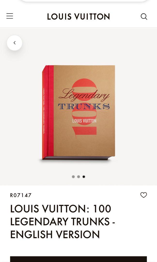 LOUIS VUITTON 100 LEGENDARY TRUNKS Book 252873