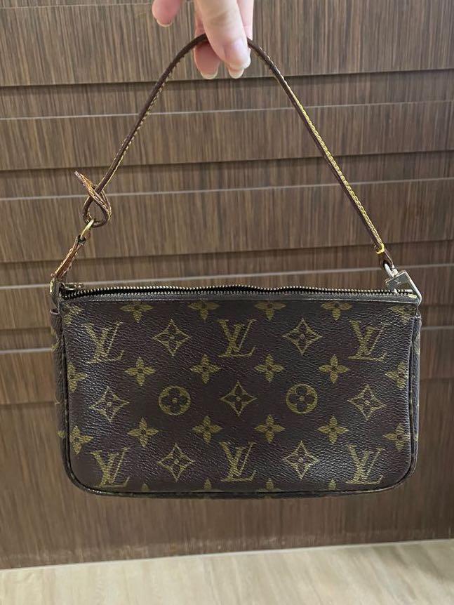 Vintage Louis Vuitton x Stephen Sprouse Pochette Accessories Khaki Graffiti  Gold Hardware