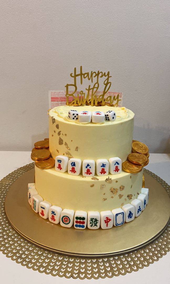 Mahjong cake, Food & Drinks, Homemade Bakes on Carousell