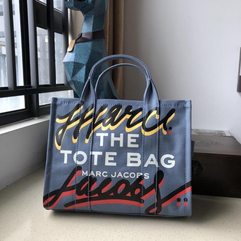 Marc jacobs MJ Graffiti canvas open shopper handbag small shopping tote  tavel holiday bag