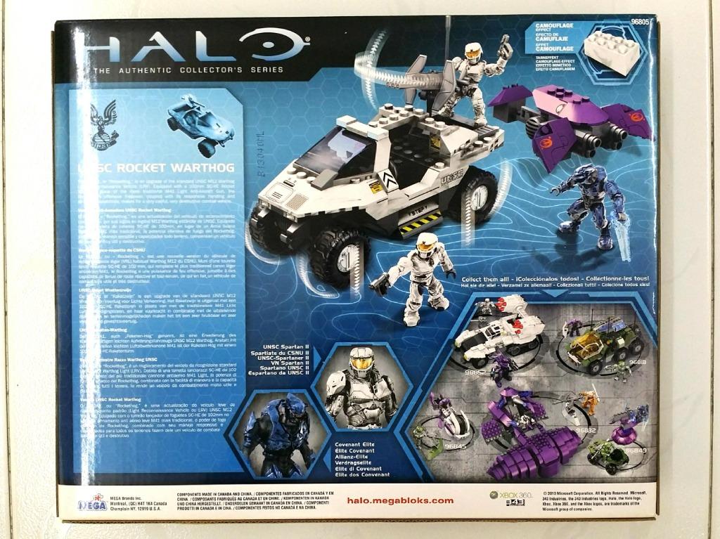 Mega Bloks Halo 96805 UNSC Rocket Warthog 222 parts Mint in