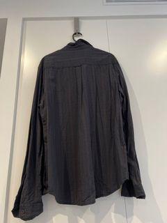 Mens black button up
