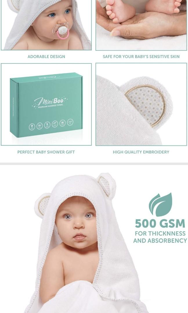 Mini boo bamboo shop hooded towel