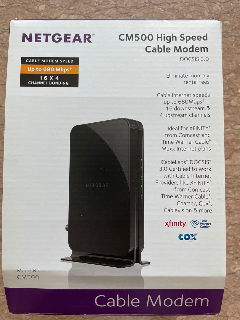 Netgear Cm500 High Speed Cable Modem Computers Tech Parts Accessories Networking On Carousell