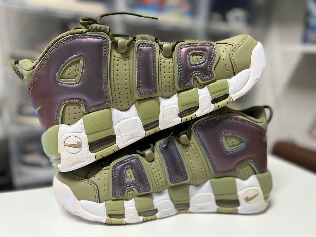 Nike uptempo store olive