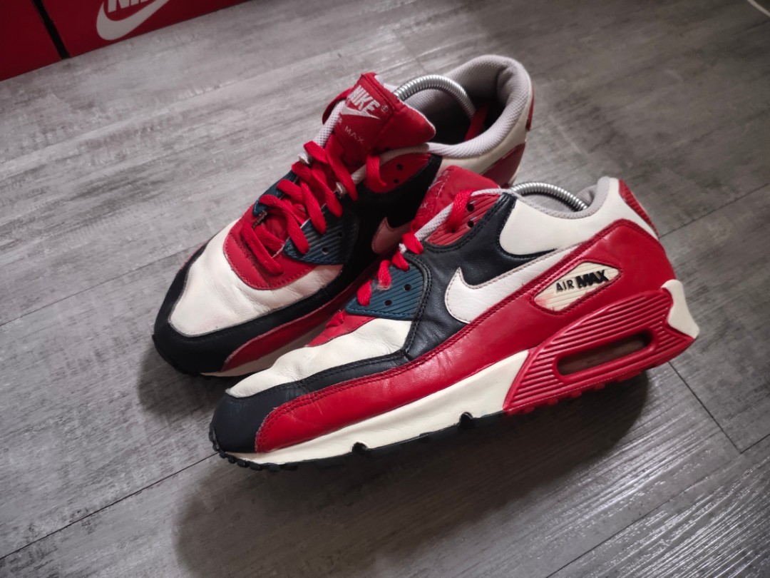 Nike Airmax 90 Leather, Fesyen Pria, Sepatu , Sneakers di Carousell