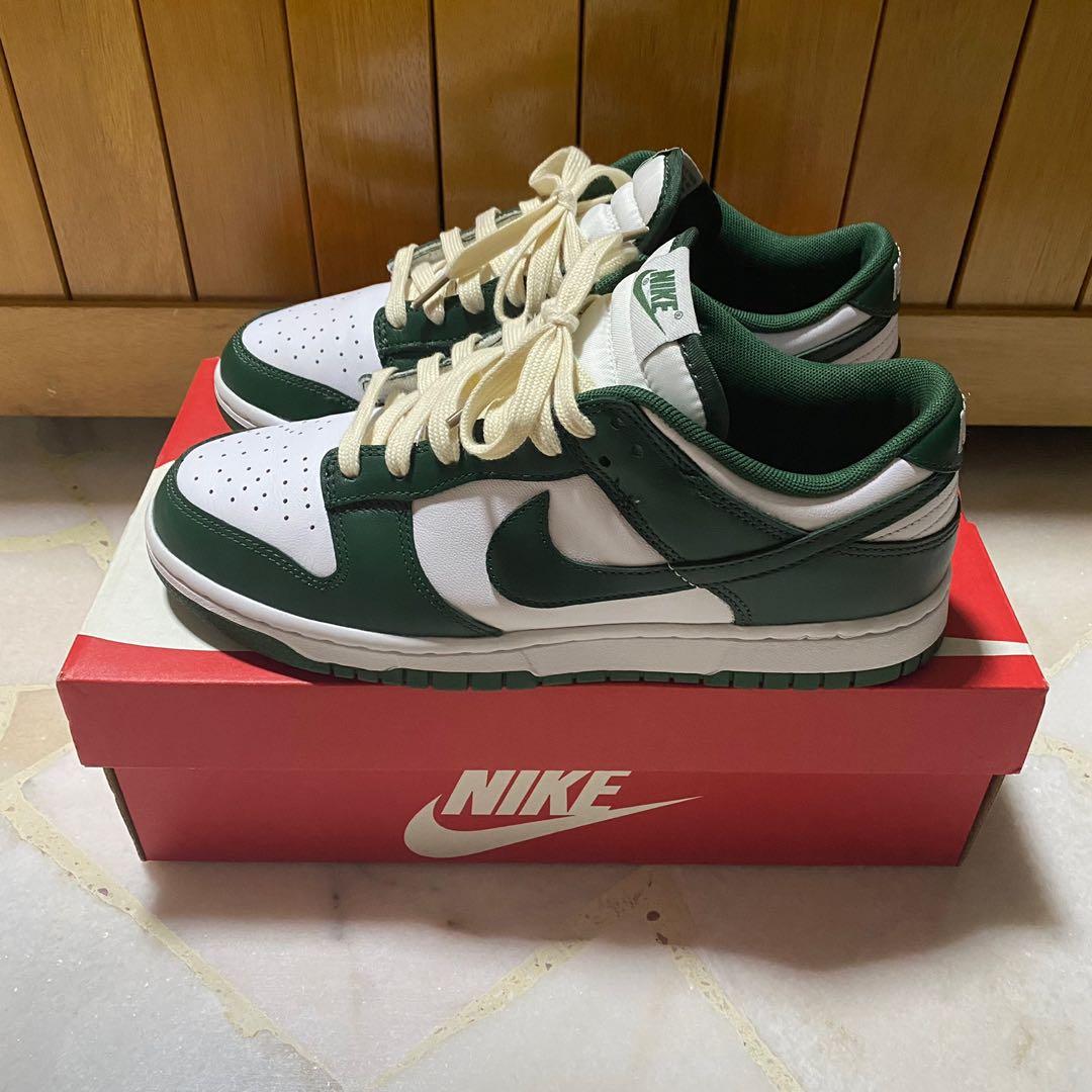 low spartan green dunks