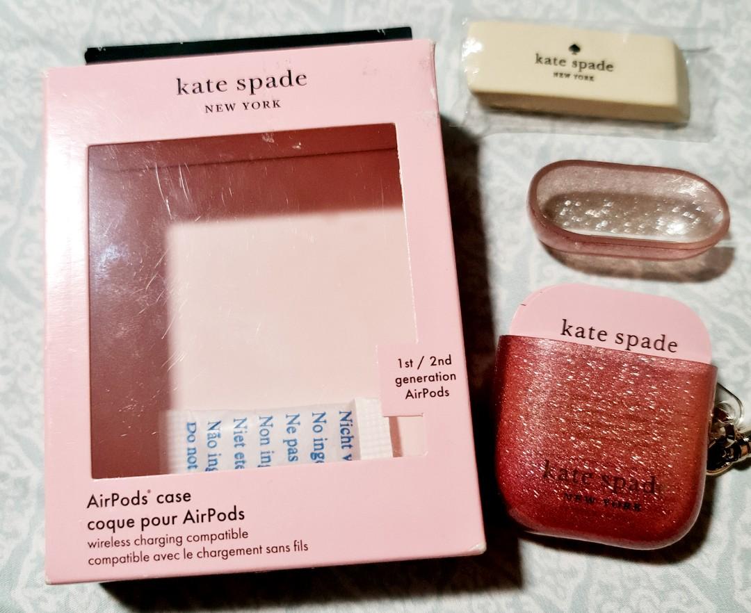 Original Kate Spade airpods case (Category: Portable Audio Accessories) located in Makati City. Submitted by momsieapril (Listing ID 1162173272, Image 1). Description: .