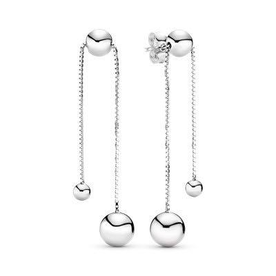Pandora string of beads hoop outlet earrings