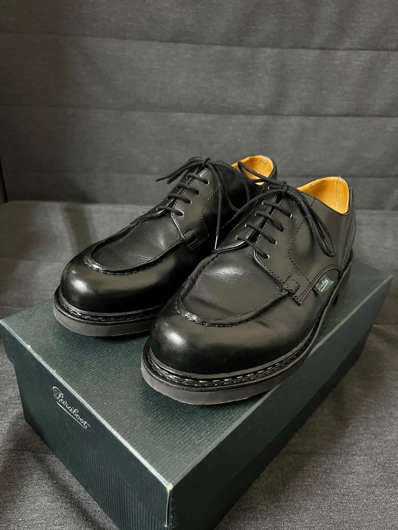 Paraboot Chambord Noir 黑色 U-tip 皮鞋