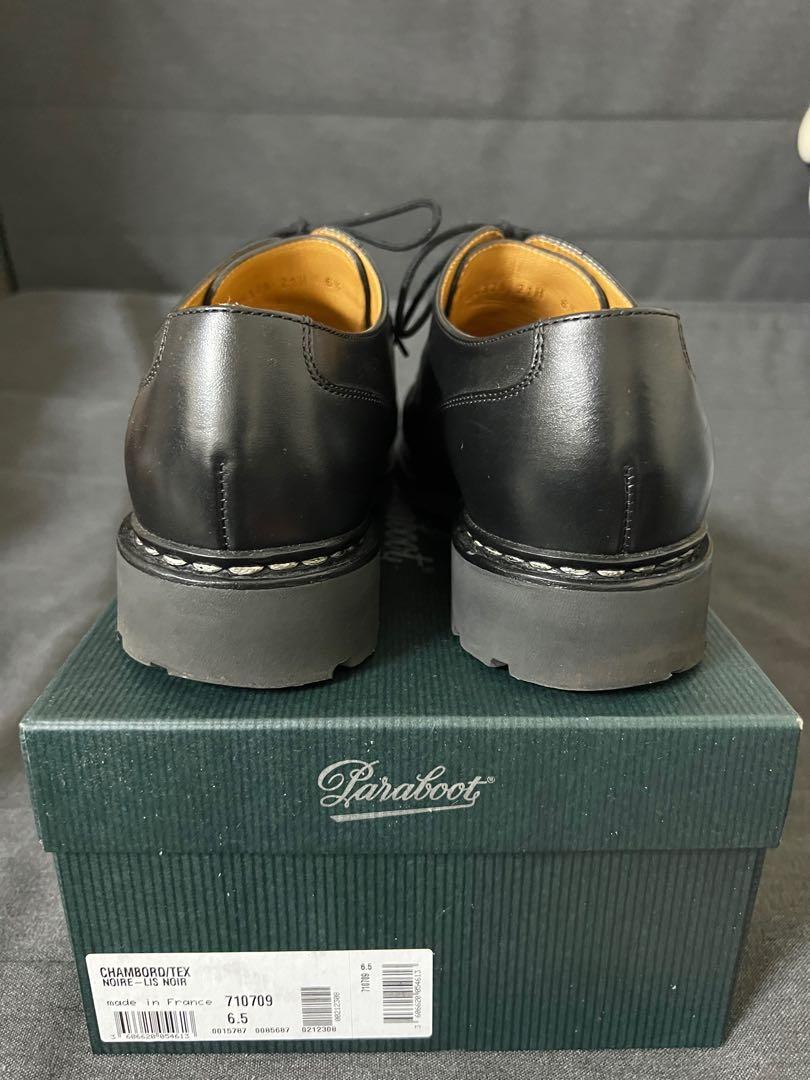 Paraboot Chambord Noir 黑色 U-tip 皮鞋