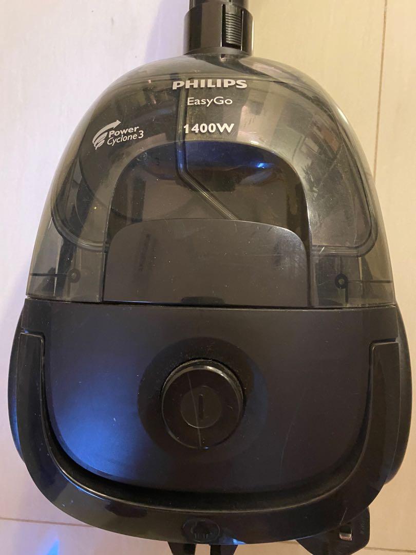 Philips EasyGo Bagless Vacuum Cleaner 1400W, TV & Home Appliances