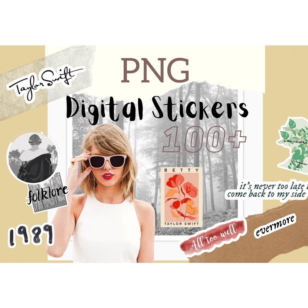 PNG Digital Sticker TAYLOR SWIFT COLLECTION, Hobbies & Toys, Stationery &  Craft, Other Stationery & Craft on Carousell