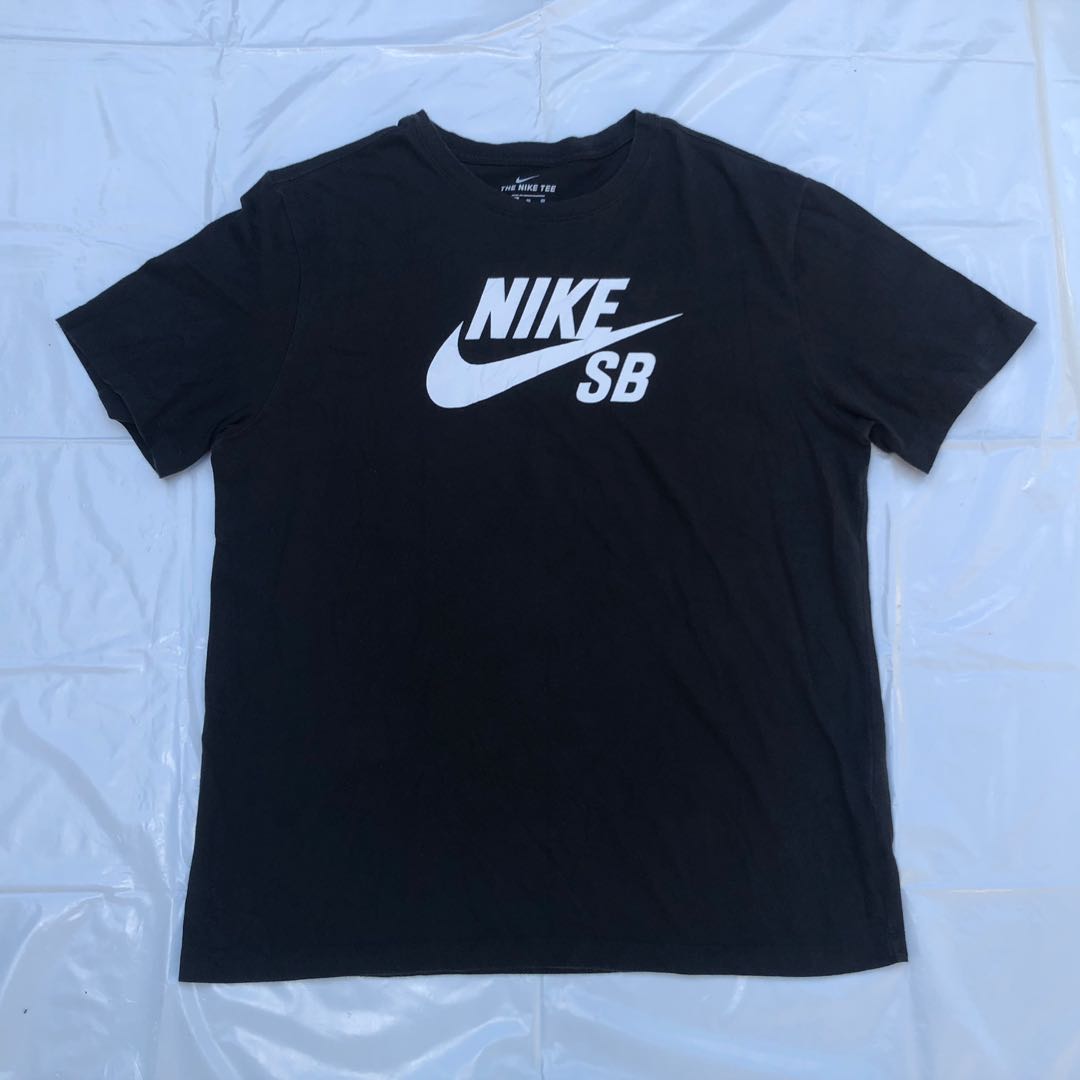 PO NIKE SB BASIC LOGO BLACK T SHIRT XL UNISEX STREET WEAR, Men's Fashion,  Tops \u0026 Sets, Tshirts \u0026 Polo Shirts on Carousell