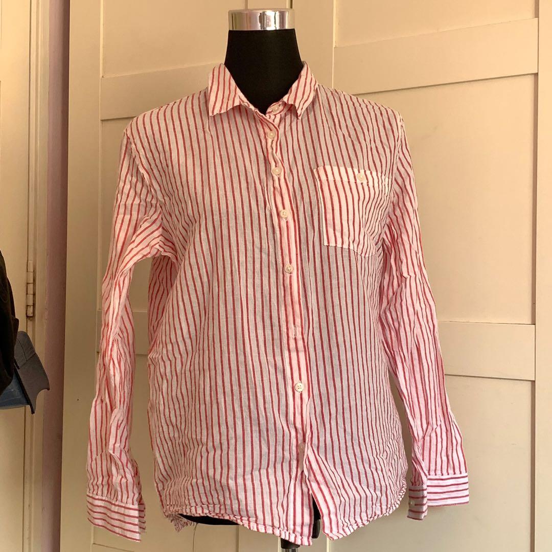 Primark red stripes shirt, Women's 