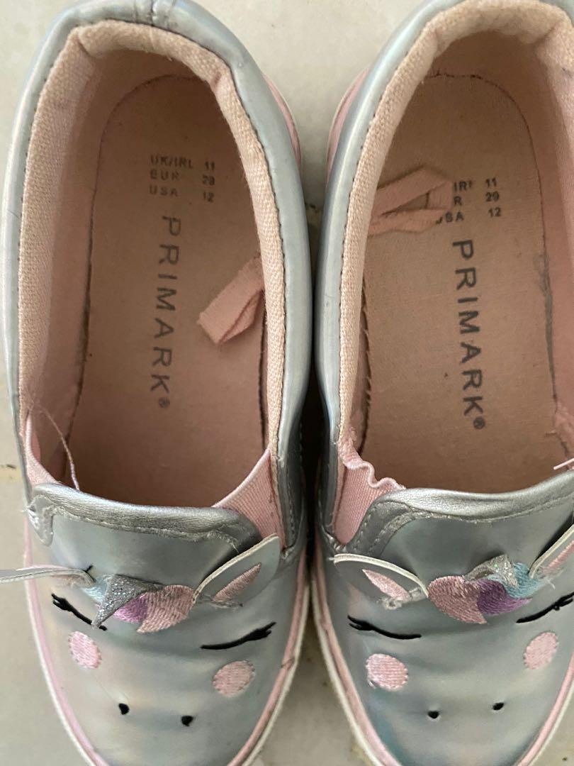 Primark unicorn shoes Size UK11 USA 12