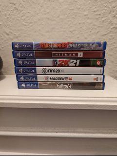 PS4 Games - All 6 for $60