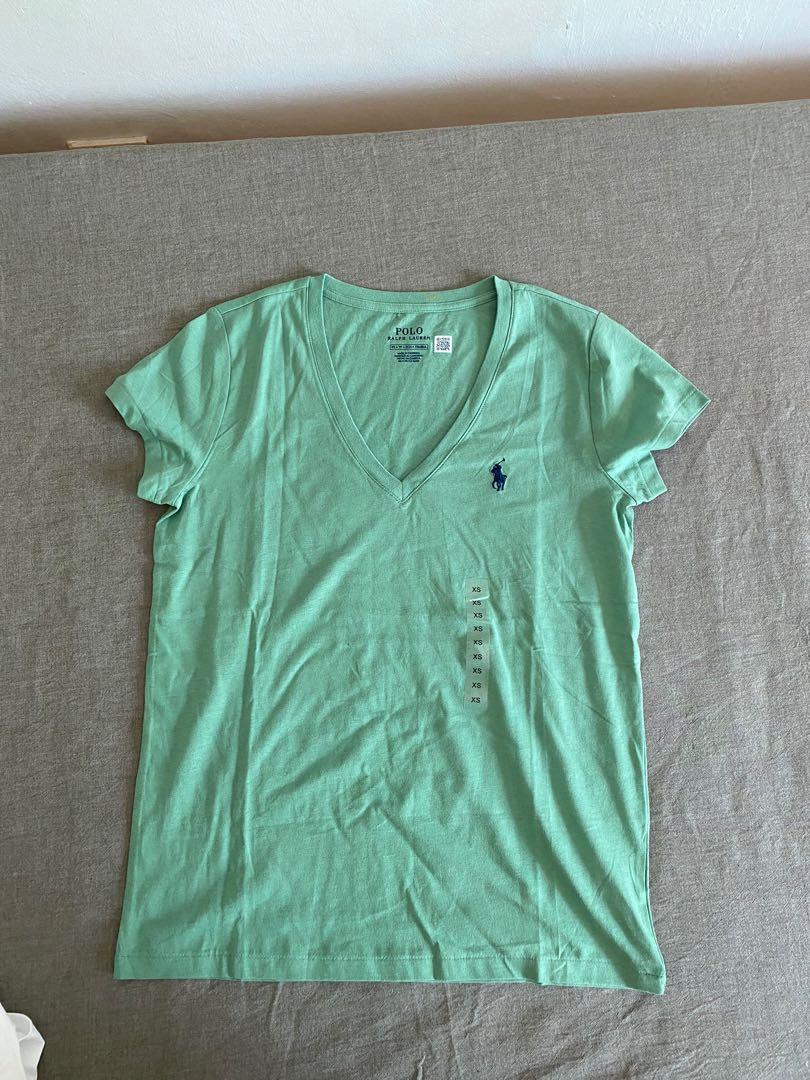 Ralph Lauren cotton jersey v neck tee 