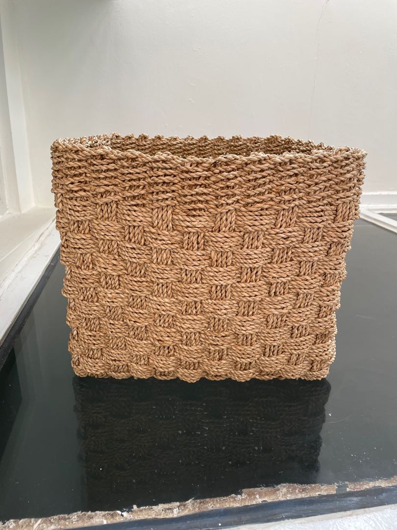 Rattan Basket pottery barn, Furniture & Home Living, Home Improvement