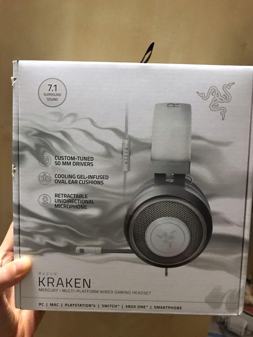Razer Kraken Mercury 7.1 Surround Sound Audio Headphones