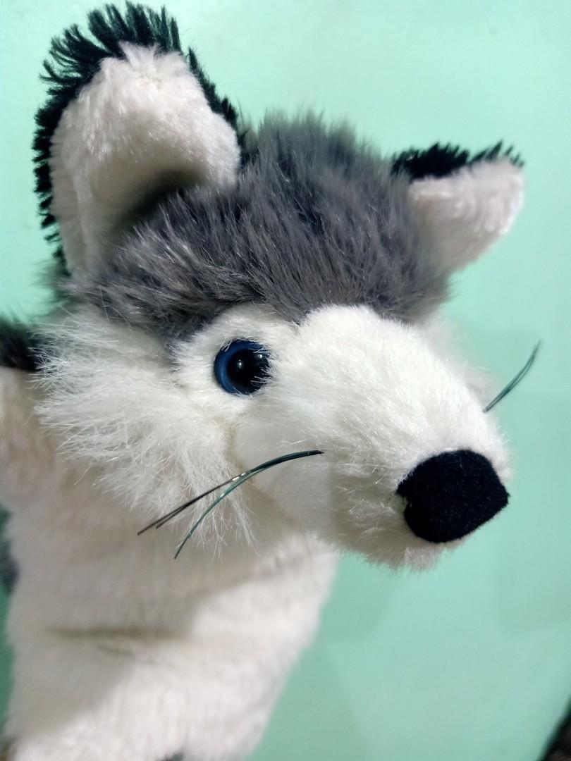 REALISTIC SIBERIAN HUSKY DOG HAND PUPPET, Hobbies & Toys, Toys & Games