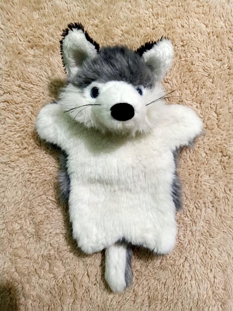 REALISTIC SIBERIAN HUSKY DOG HAND PUPPET, Hobbies & Toys, Toys & Games