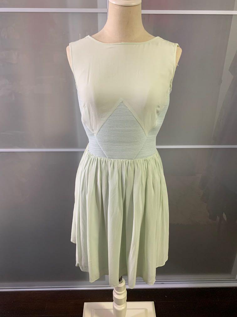Reiss green silk dress best sale
