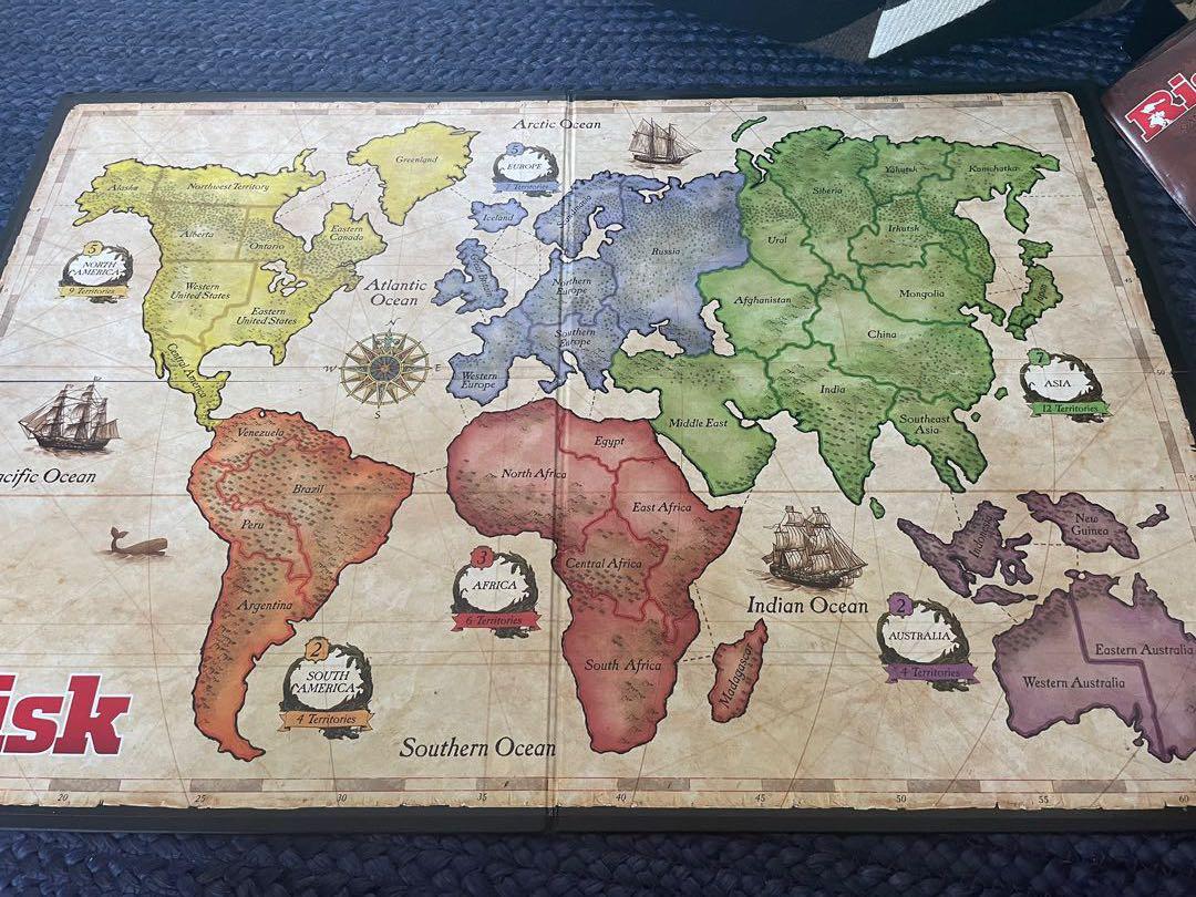 Risk board game, Hobbies & Toys, Toys & Games on Carousell