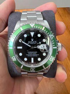 Rolex 16610LV discontinued Kermit is up for sale