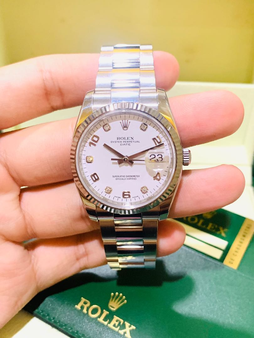 Rolex datejust hot sale 34 diamond