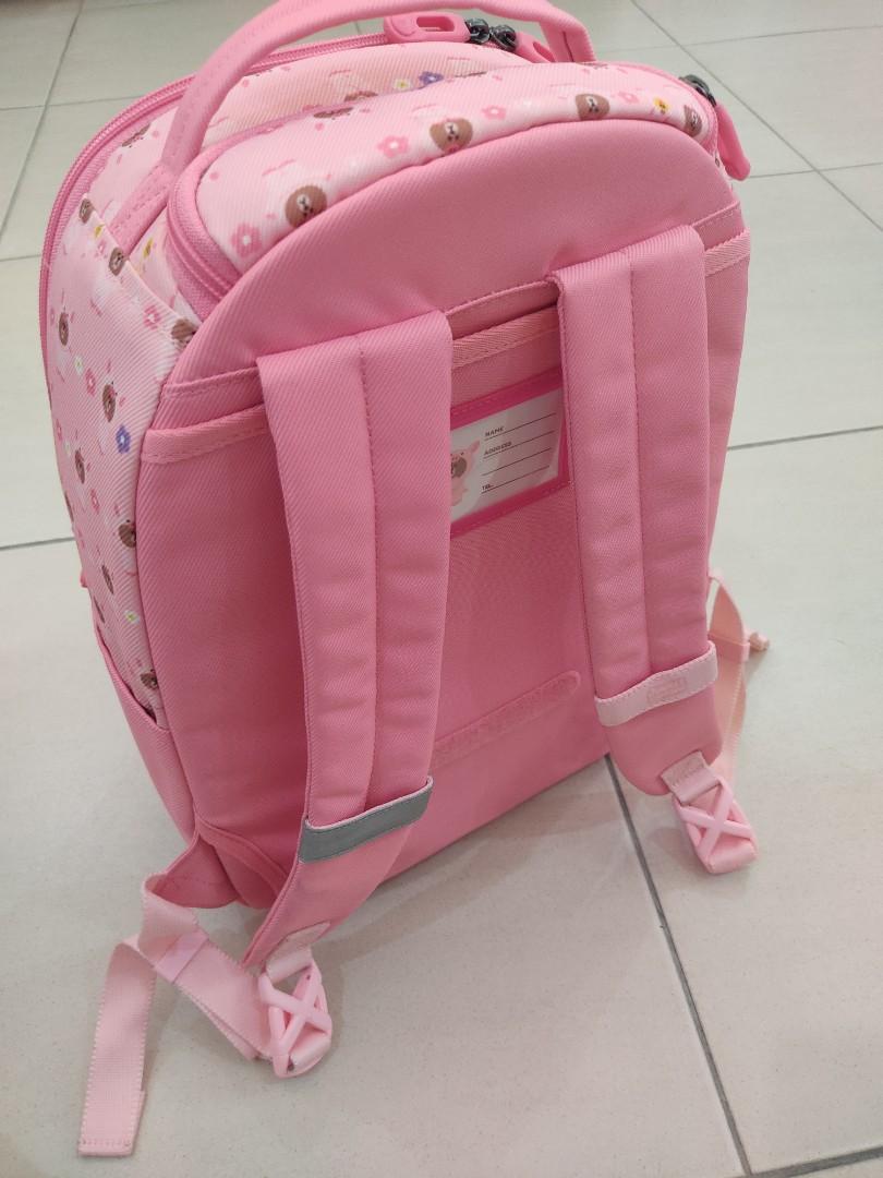 Roller Backpack Bag Luggage Piggy Brown Jungle Brown Series Line