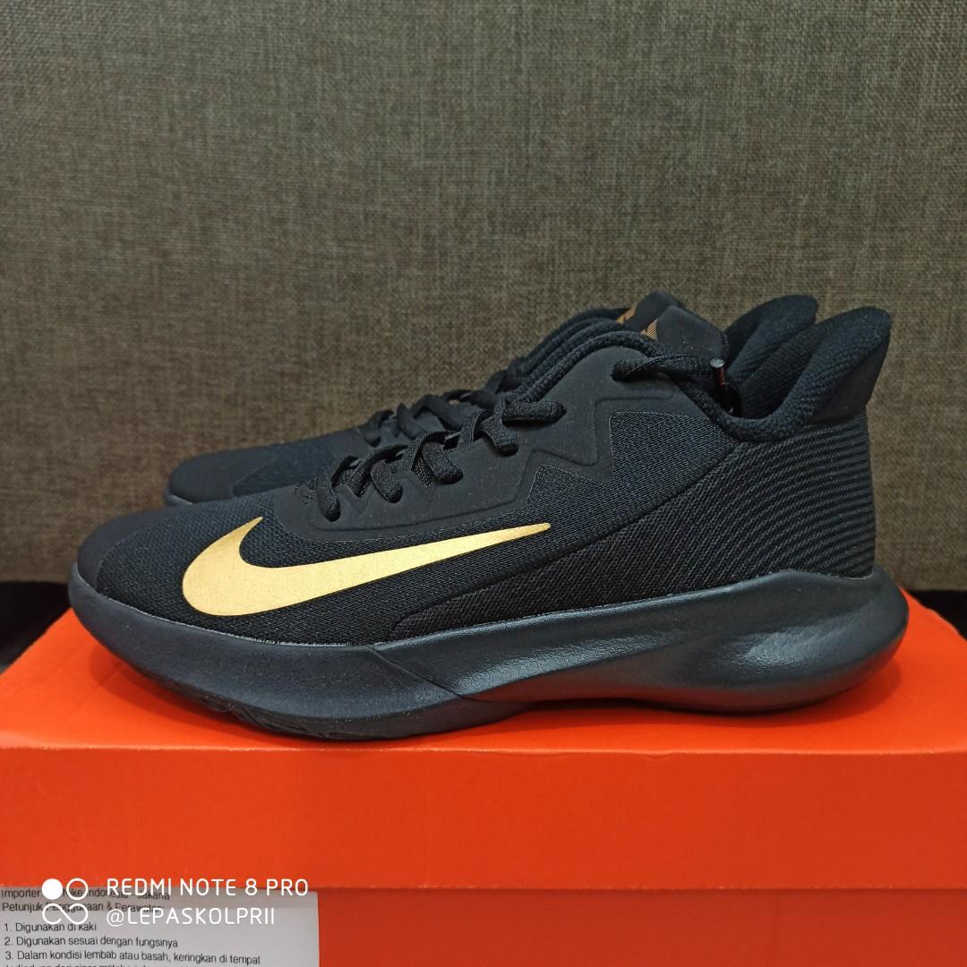nike precision 4 black gold