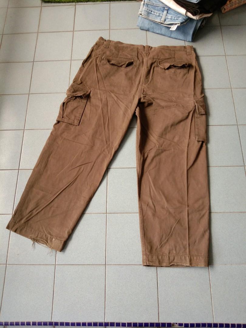 Size 38) cargo sonoma pants brown, Men's Fashion, Bottoms