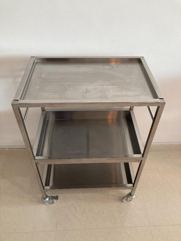 KUNGSFORS Kitchen cart, stainless steel, 235/8x153/4 - IKEA