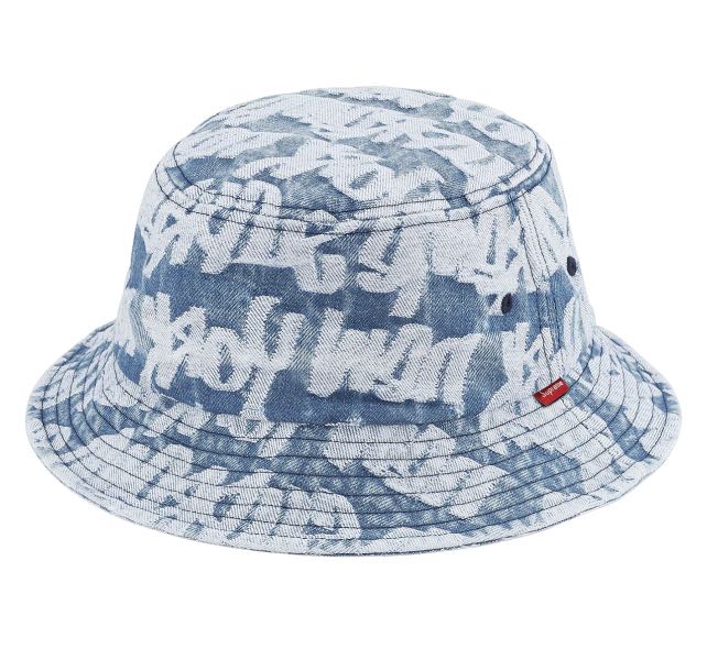 Supreme SS22 Fat Tip Jacquard Denim Crusher 牛仔漁夫帽, 女裝, 手錶