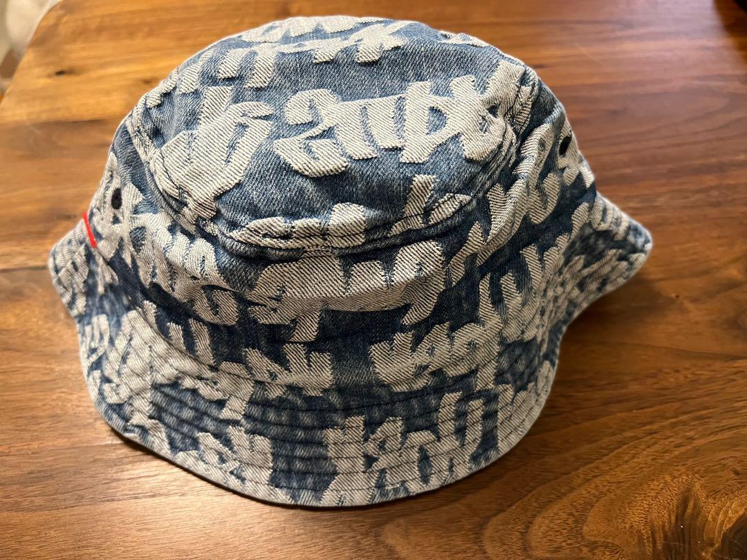 Supreme SS22 Fat Tip Jacquard Denim Crusher 牛仔漁夫帽, 女裝, 手錶