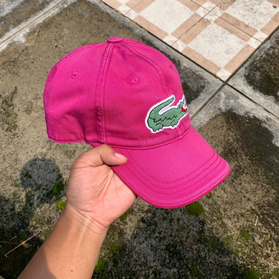 Topi Lacoste Big Logo Dadhat, Fesyen 