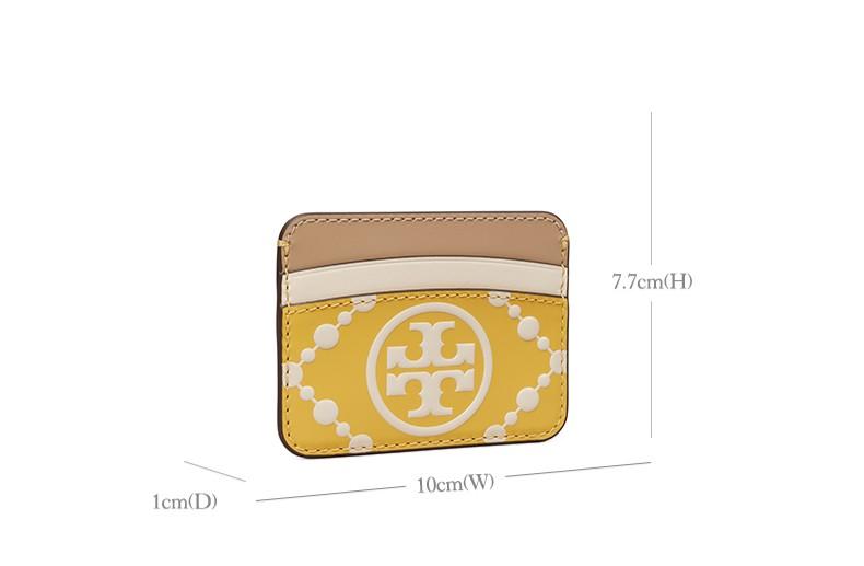 TORY BURCH T Monogram Contrast Embossed Card Case Card holder