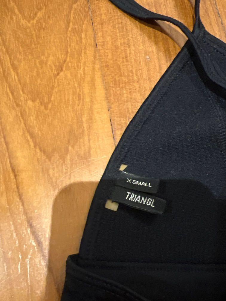 Triangl OG Bikini Top Black Mesh, Women's Fashion, Swimwear, Bikinis