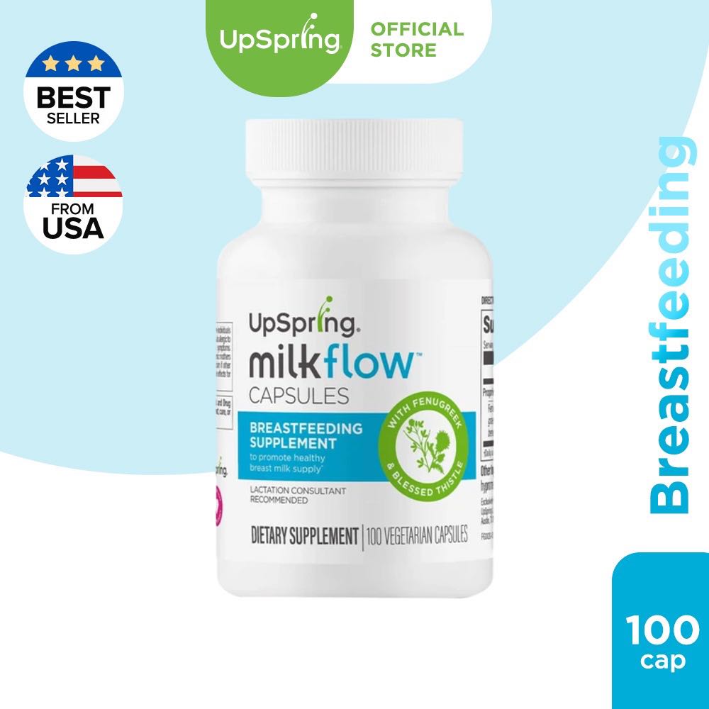 Upspring Milkflow Blessed Thistle & Fenugreek Lactation Supplement